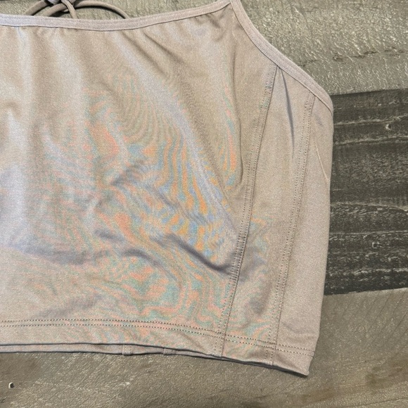 Athleta Tan Seamless Sports Bra size medium - Picture 2 of 11